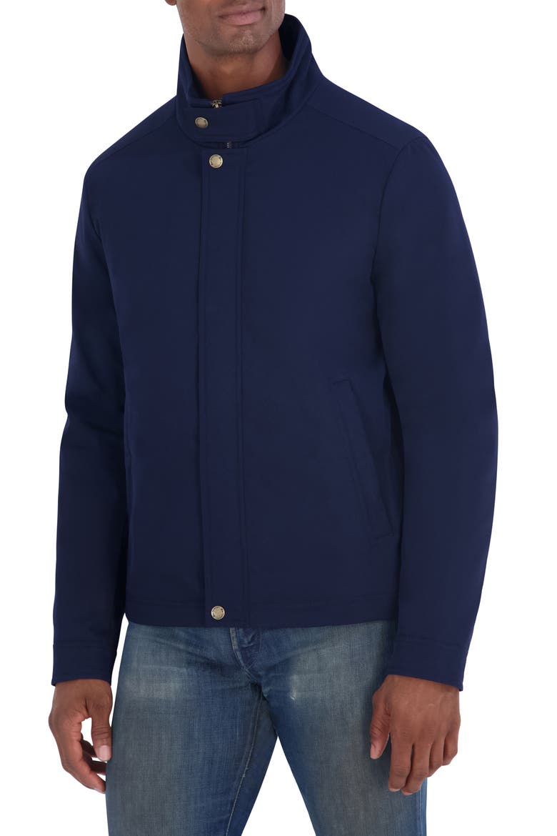 Stand Collar Jacket, Alternate, color, NAVY BLAZER