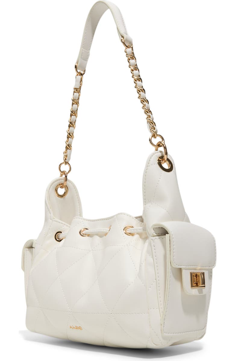 ALDO Sephiraa Faux Leather Shoulder Bag, Alternate, color, White