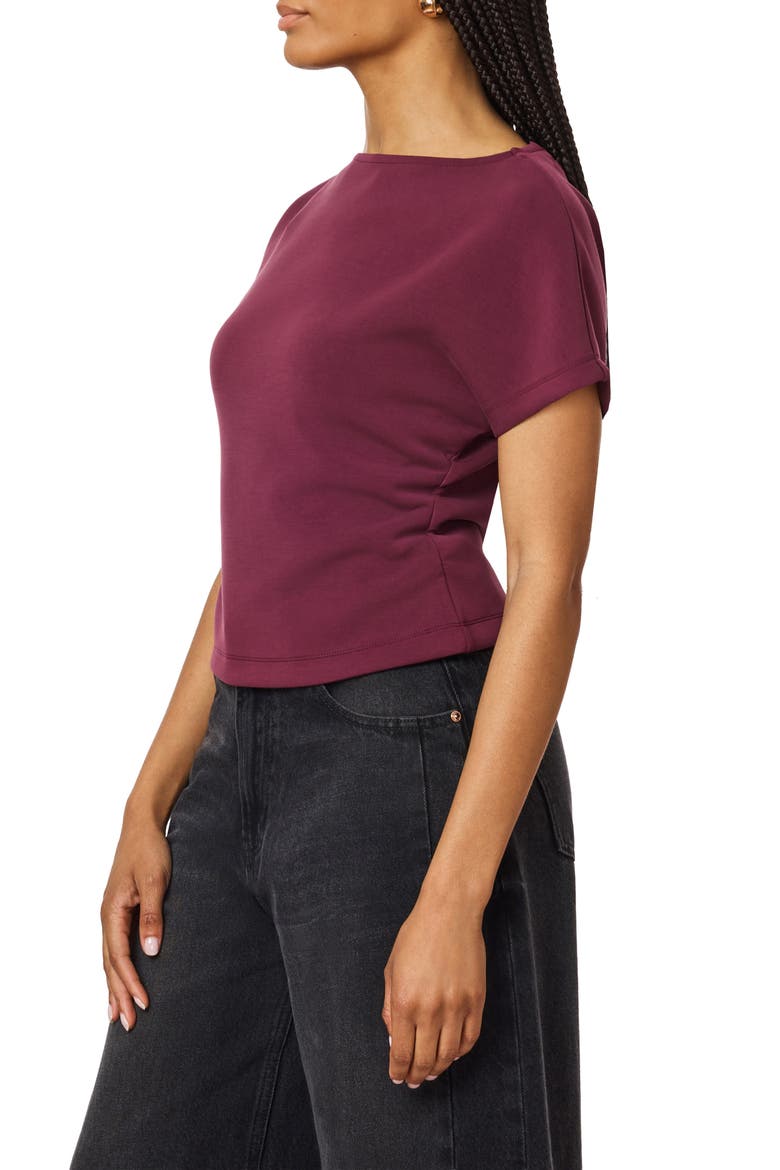 Ruched Side Seam T-Shirt, Alternate, color, FIG
