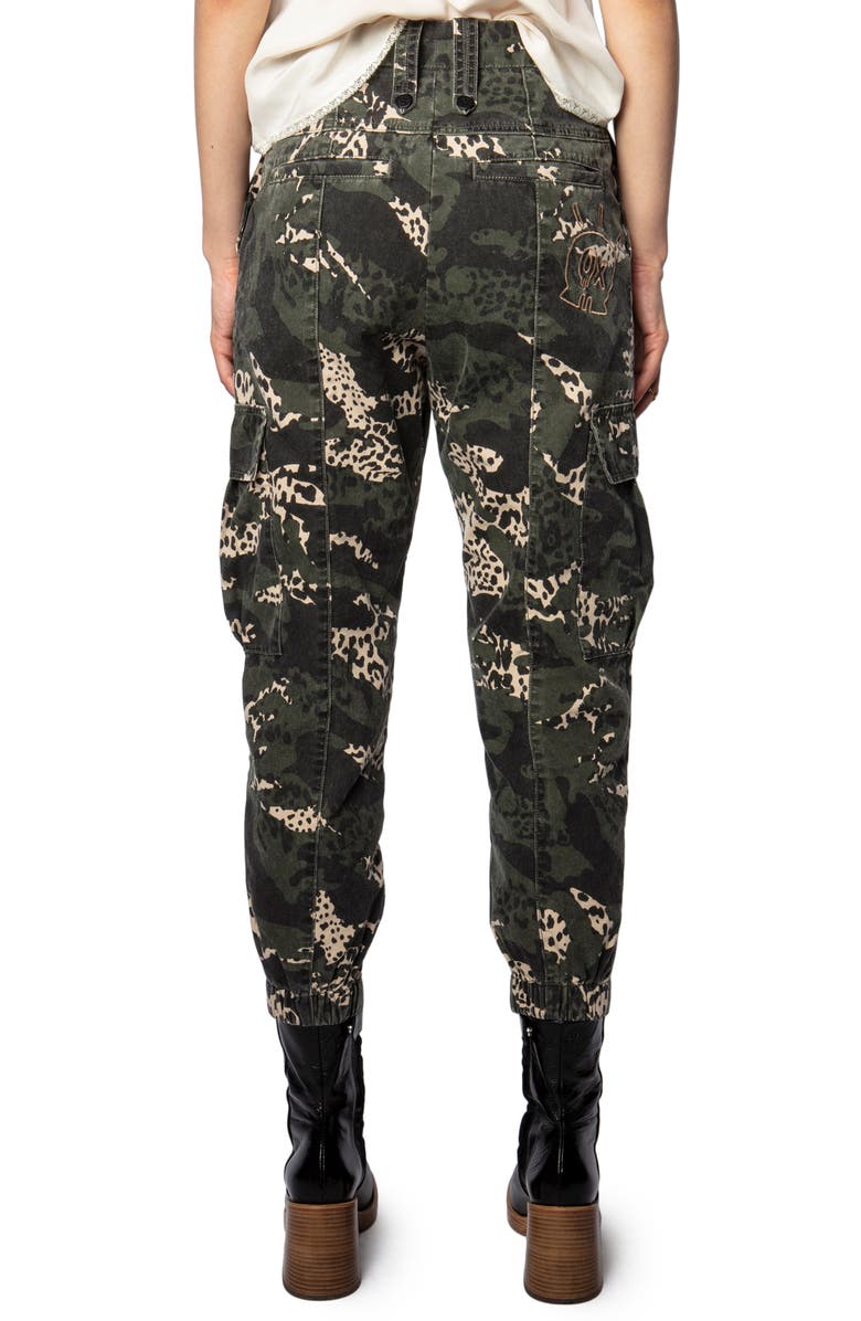Zadig & Voltaire Pilote Camo Leo Pants, Alternate, color,
