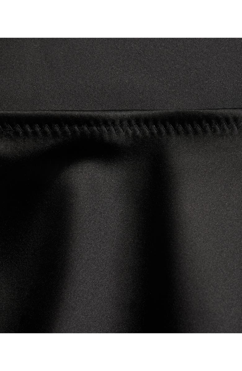 MANGO Mia Satin Maxi Skirt, Alternate, color, Black