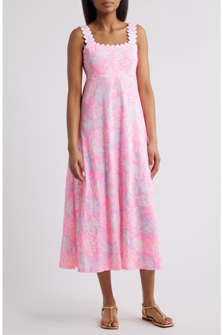 Lilly Pulitzer® Dwyer Floral Midi Dress (Women)