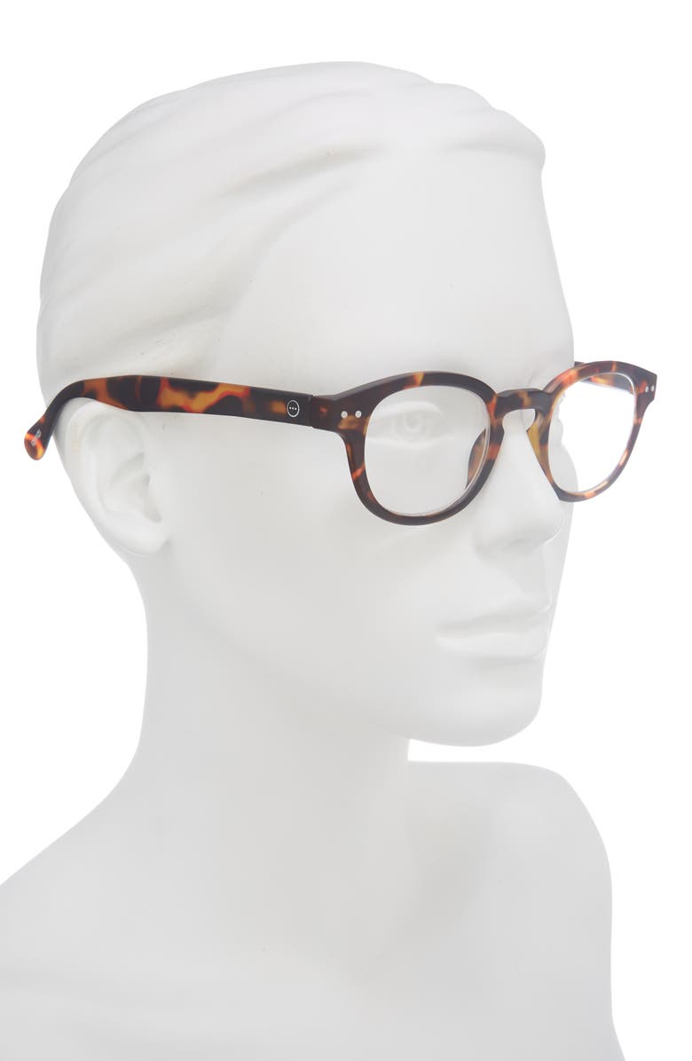 IZIPIZI 47mm Rectangular Reading Glasses, Alternate, color, Tortoise