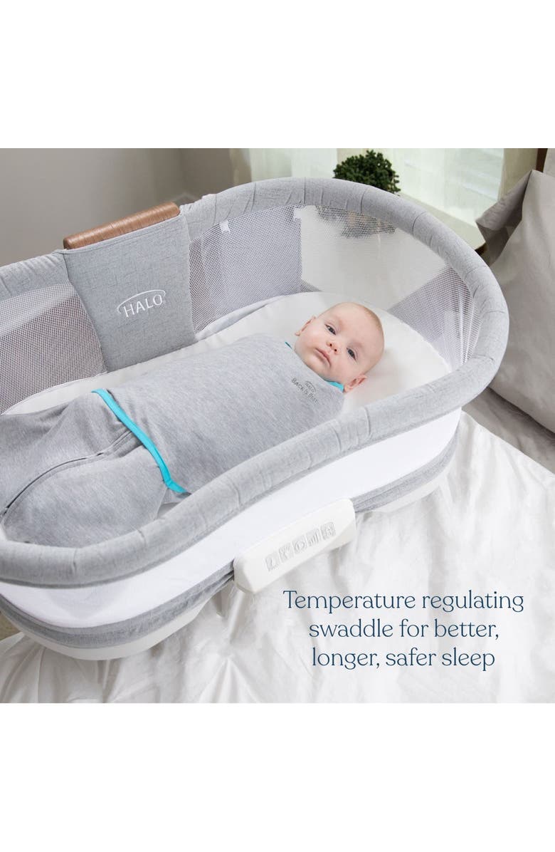 HALO Sleepsack Swaddle Wearable Blanket, 3-Way Adjustable Infant Sleepsack, TOG 1.5, Ideal Temp, Alternate, color, Heather Grey