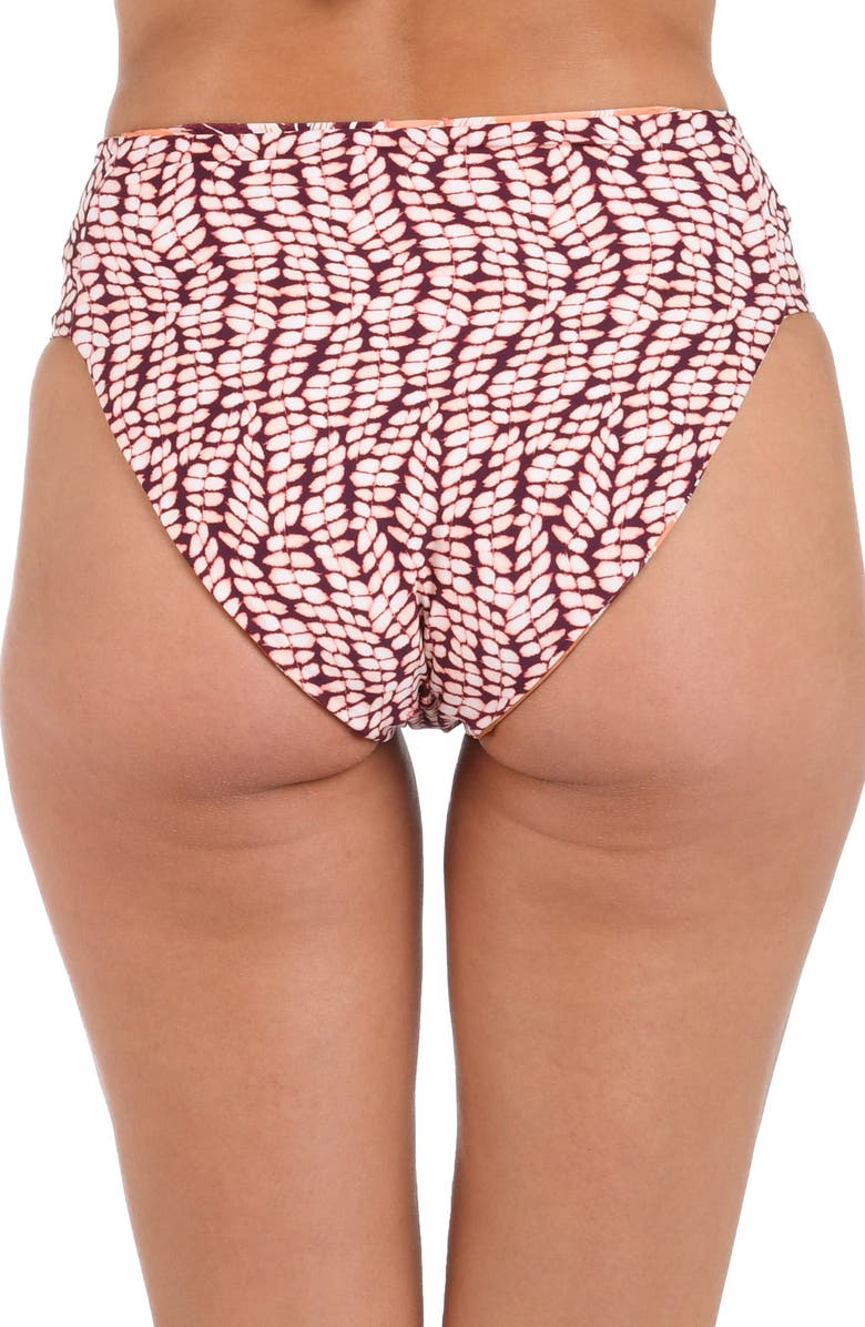 La Blanca Sandy Cove Reversible Bikini Bottoms, Alternate, color, Sienna