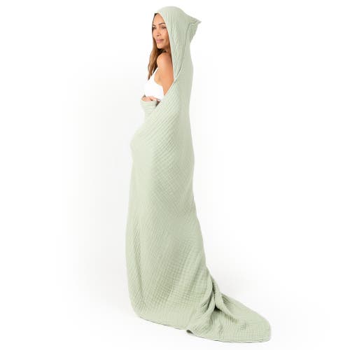 Comfy Cubs Adult Hooded Towel Large In Sage