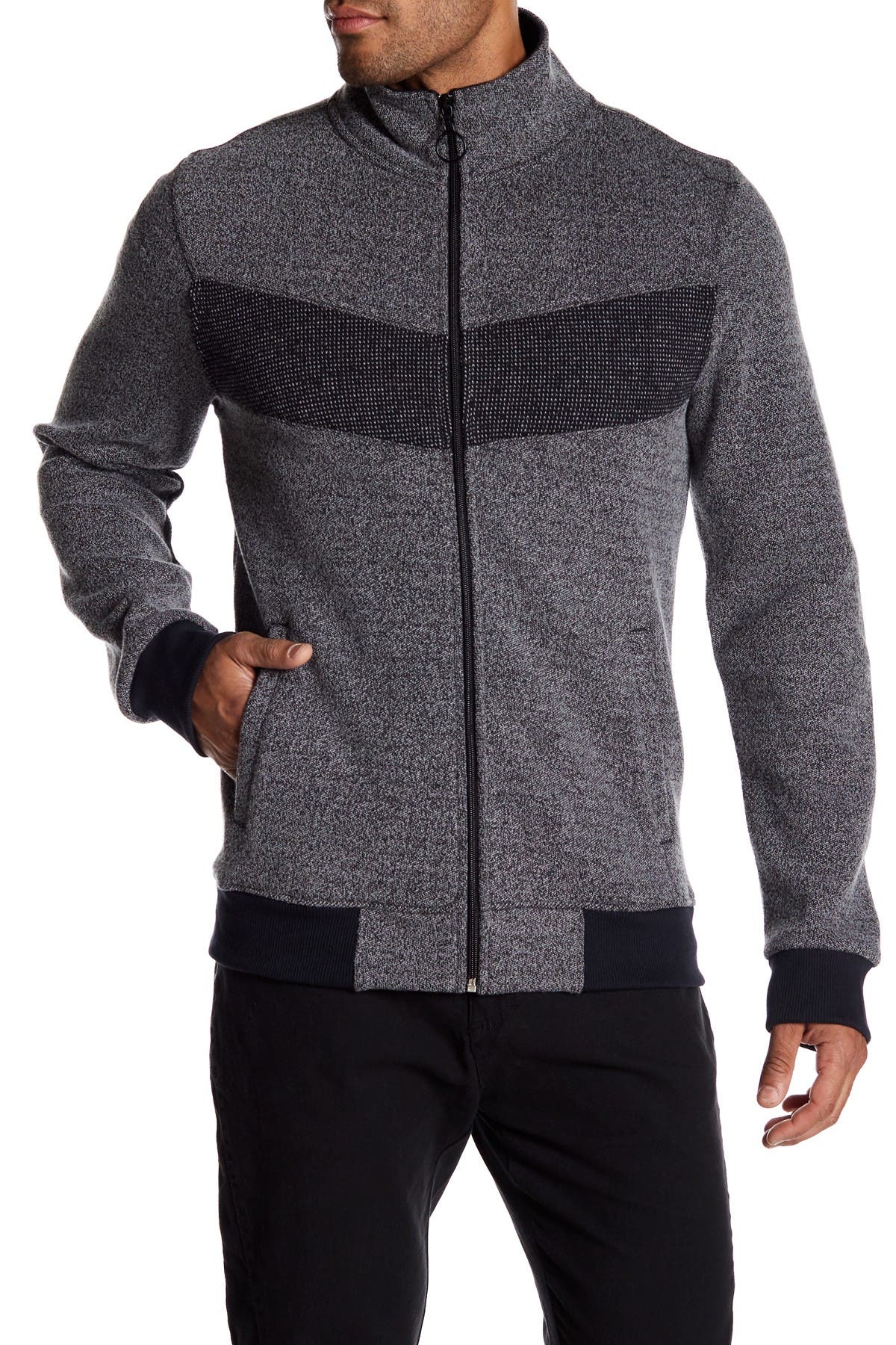 Civil Society Contrasting Zip Up Jacket (Men) | Nordstromrack
