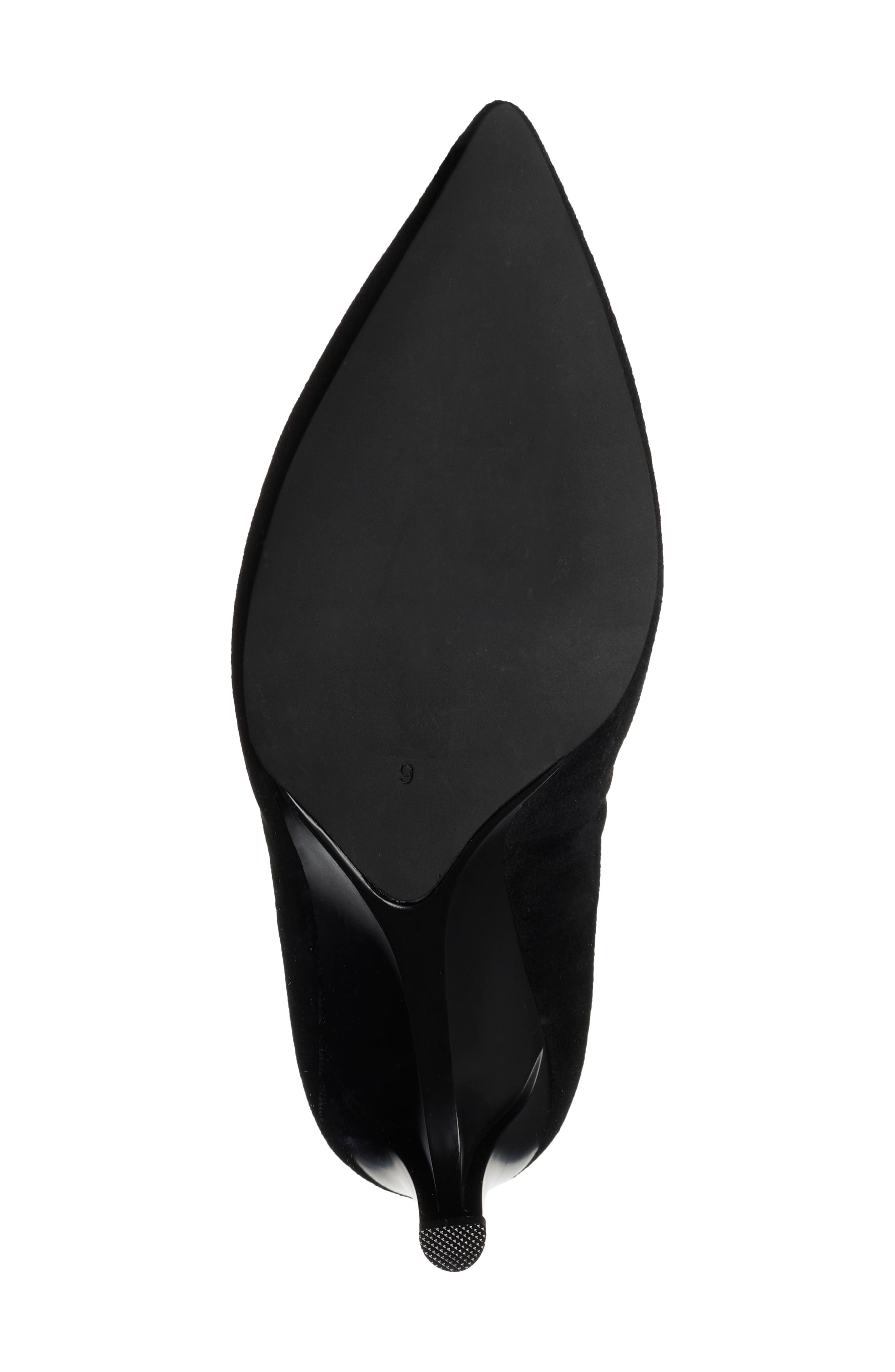 Spatial Pointed Toe Wedge Pump, Alternate, color, BLACK SUEDE