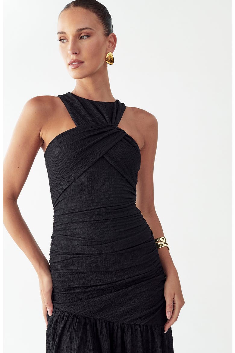 Kyle Midi Dress, Alternate, color, Black