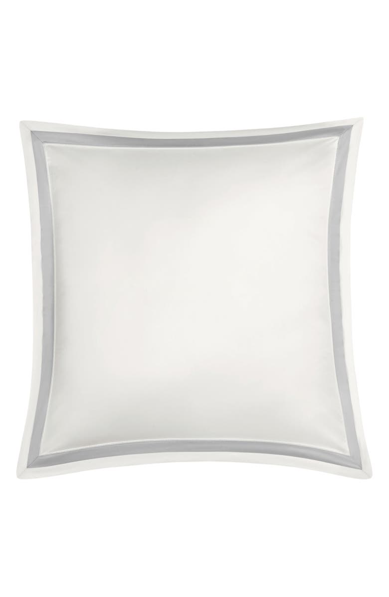 Matouk Ambrose Pillow Sham, Alternate, color, Bone/ Silver