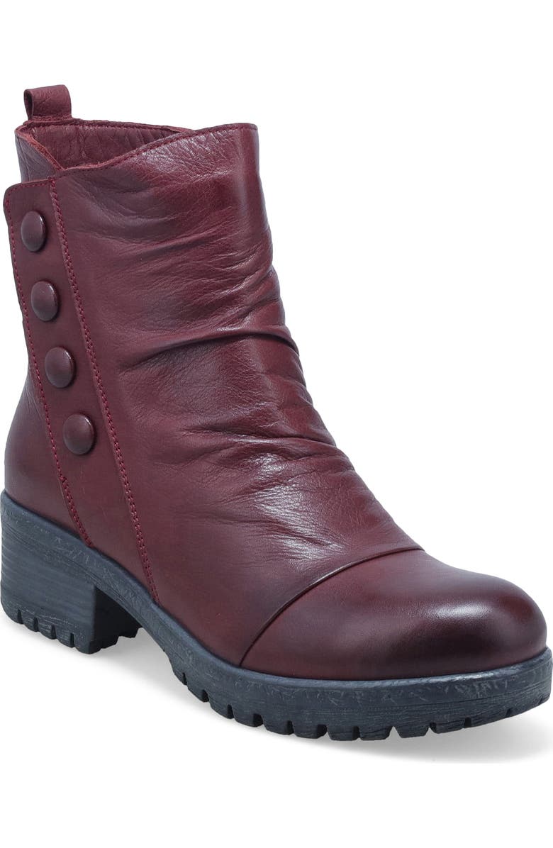 Miz Mooz Dallis Block Heel Bootie, Main, color, Wine