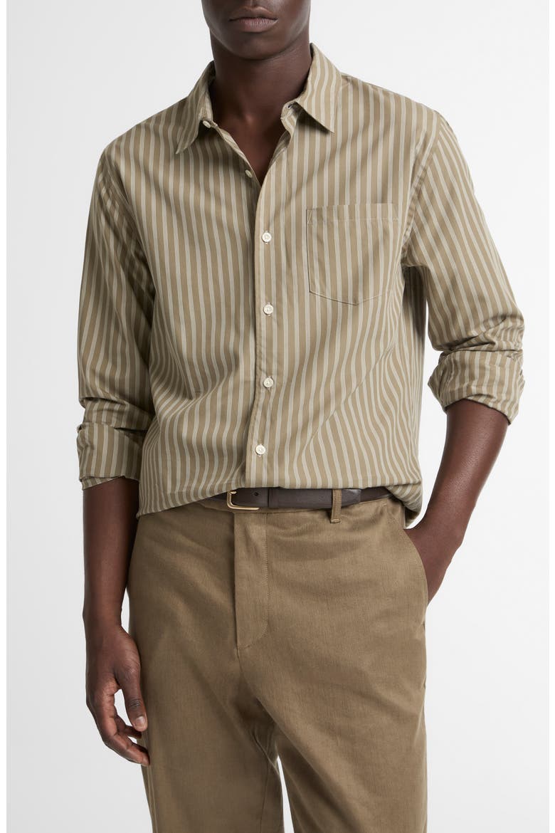 Tryon Stripe Button-Up Shirt, Main, color, KALAMATA/SMOCK WHITE