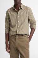 Vince Tryon Stripe Button-Up Shirt