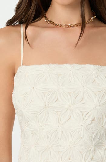 3D Floral Minidress