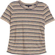 Veronica Beard Bouvet Stripe Cotton T-Shirt