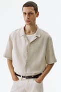 H&M Relaxed Fit Linen Resort Shirt