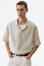 H&M Relaxed Fit Linen Resort Shirt