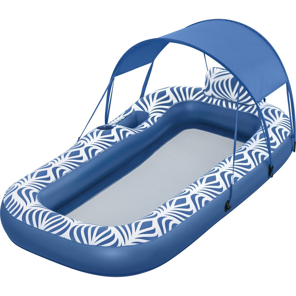 H2OGO! Comfort Plush Shaded Pool Lounge Float in Multicolored  product