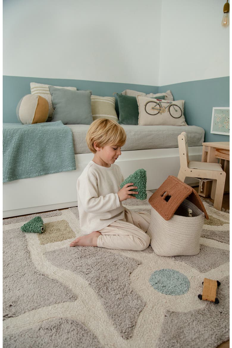 Woven House Basket, Alternate, color, NATURAL TOFFEE