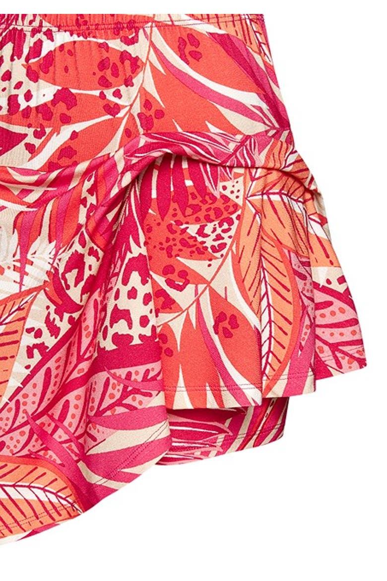 Women's Flared Skort, Alternate, color, Pink Orange