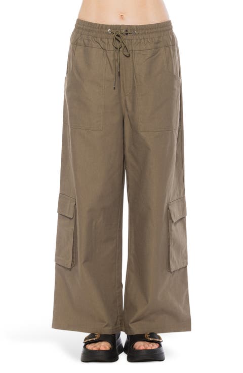 Evren Drawstring Waist Cargo Pants