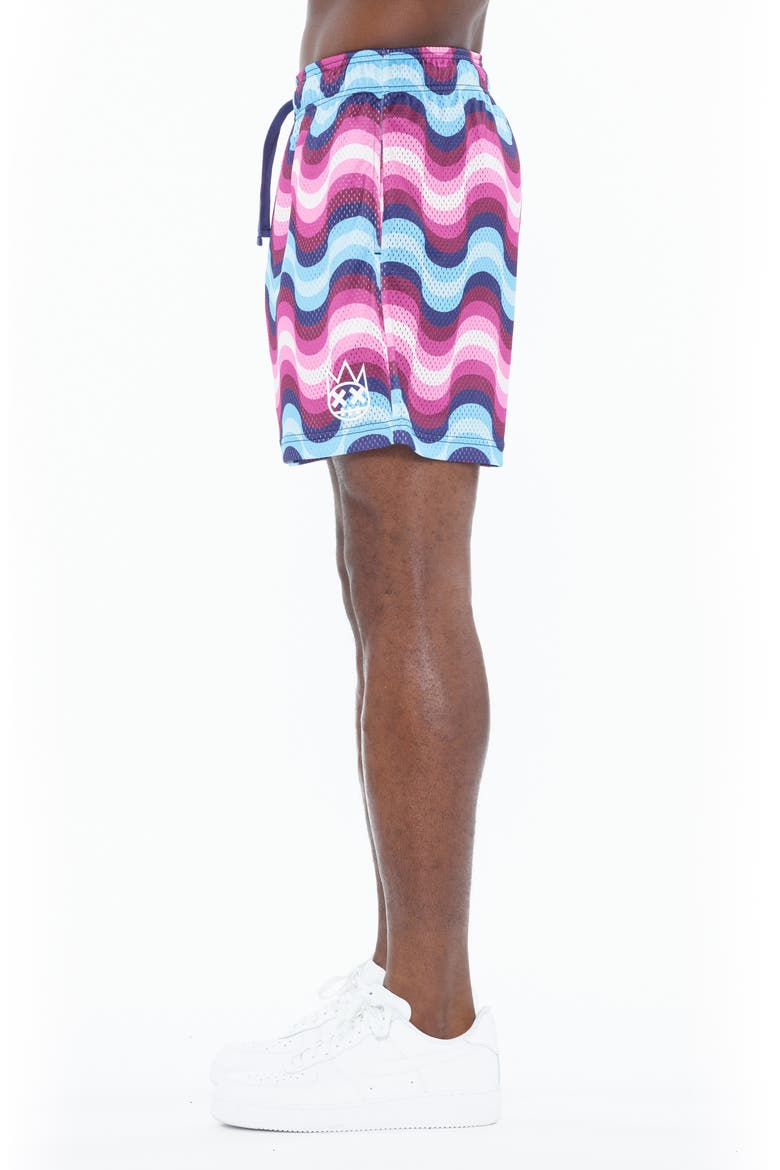 Zigzag Mesh Shorts, Alternate, color, BLUE WAVE