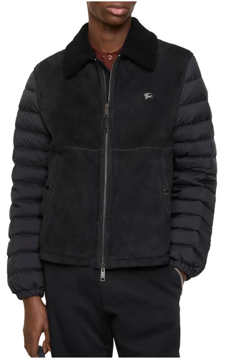Shearling Nylon Puffer Jacket