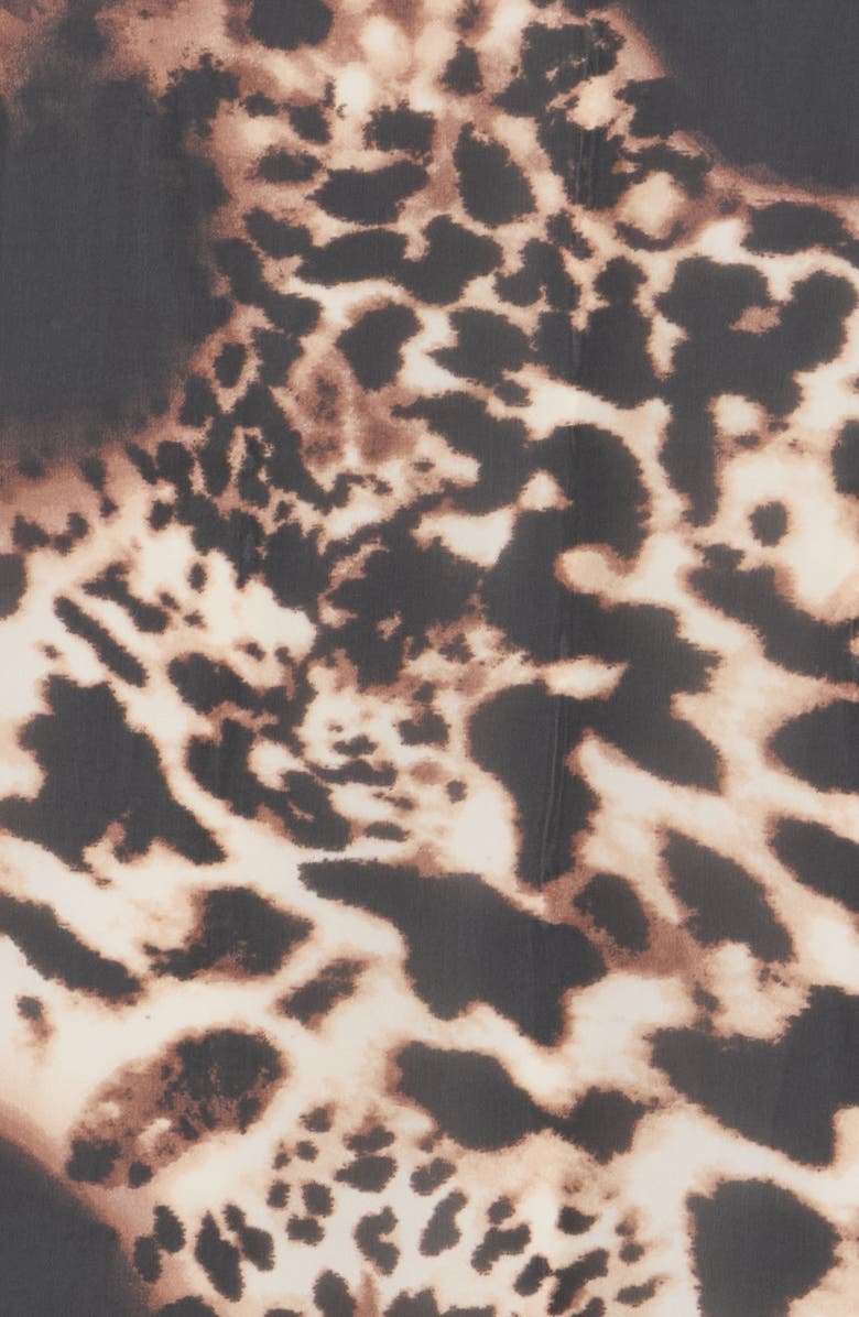 Vince Camuto Ombre Animal Print Square Scarf, Alternate, color, Brown