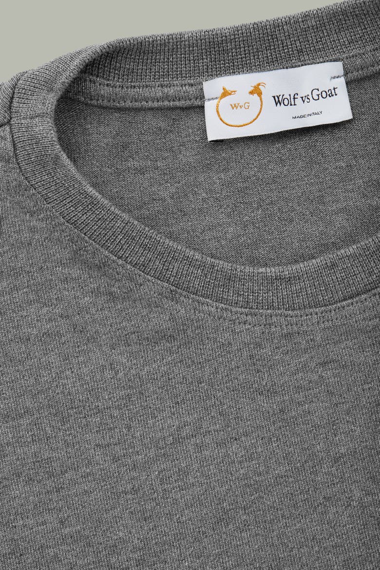 Light Weight Viscose Short Sleeve Crewneck, Alternate, color, Grey