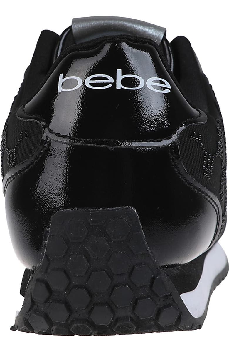 bebe Rhinestone Jogger Sneaker, Alternate, color,