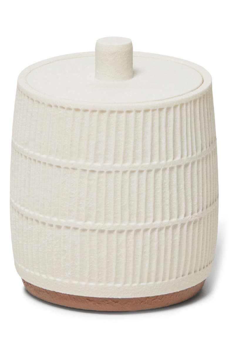 ROSELLI TRADING COMPANY Textured Canister, Main, color, Cream