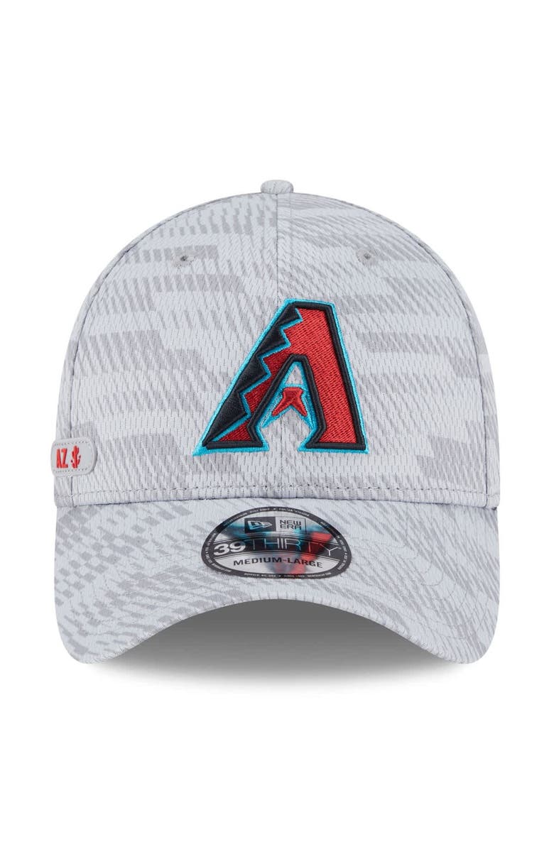 New Era Men's New Era Gray Arizona Diamondbacks 2025 MLB Clubhouse 39THIRTY Flex Hat, Alternate, color,