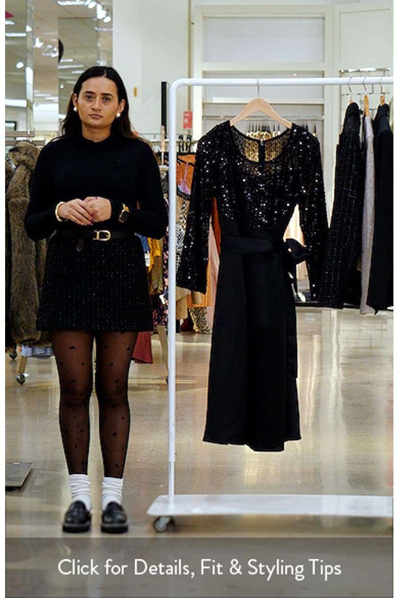 Sequin Cocktail Midi Dress video