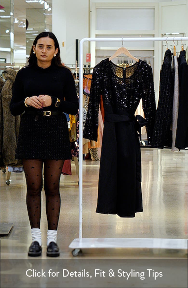 Sequin Cocktail Midi Dress, sales video thumbnail