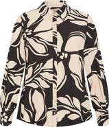 City Chic Rosabella Floral Button-Up Shirt