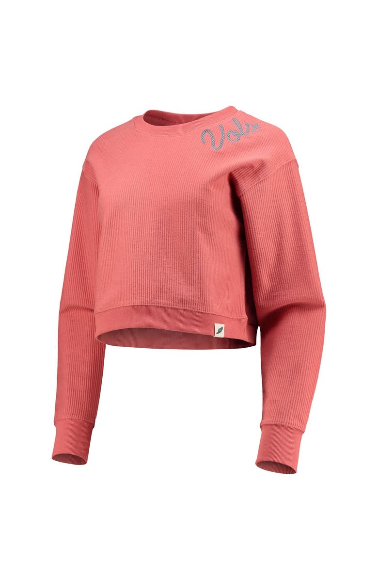 LEAGUE COLLEGIATE WEAR Women's League Collegiate Wear Tennessee Orange Tennessee Volunteers Corded Timber Cropped Pullover Sweatshirt, Alternate, color, Orange