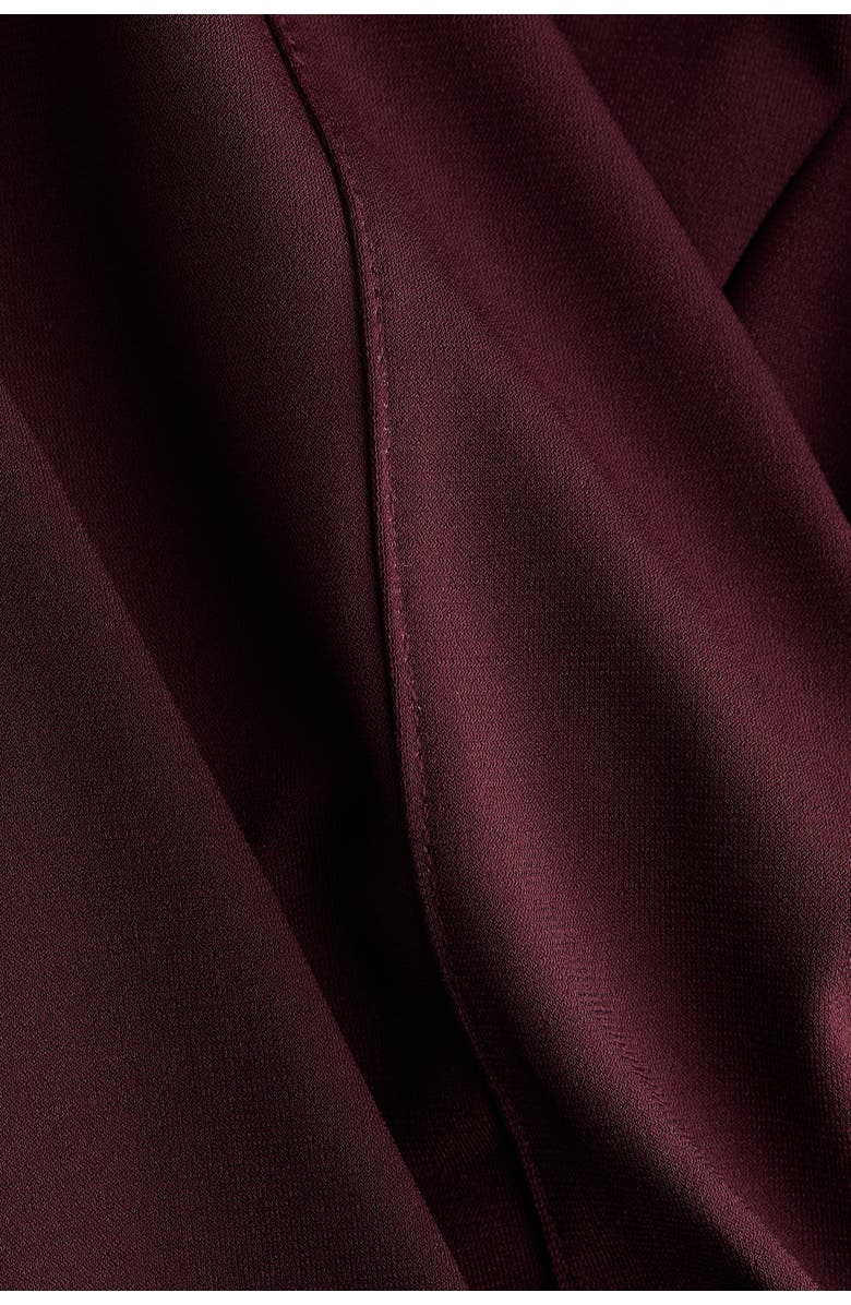 H&M Gathered Jersey Dress, Alternate, color, Burgundy