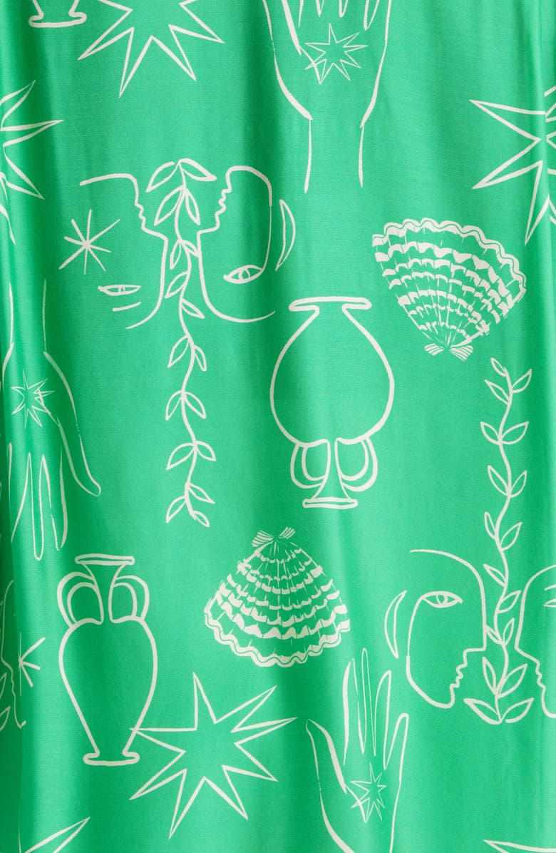 Seafolly Cover-Up Shirt, Alternate, color, Jade