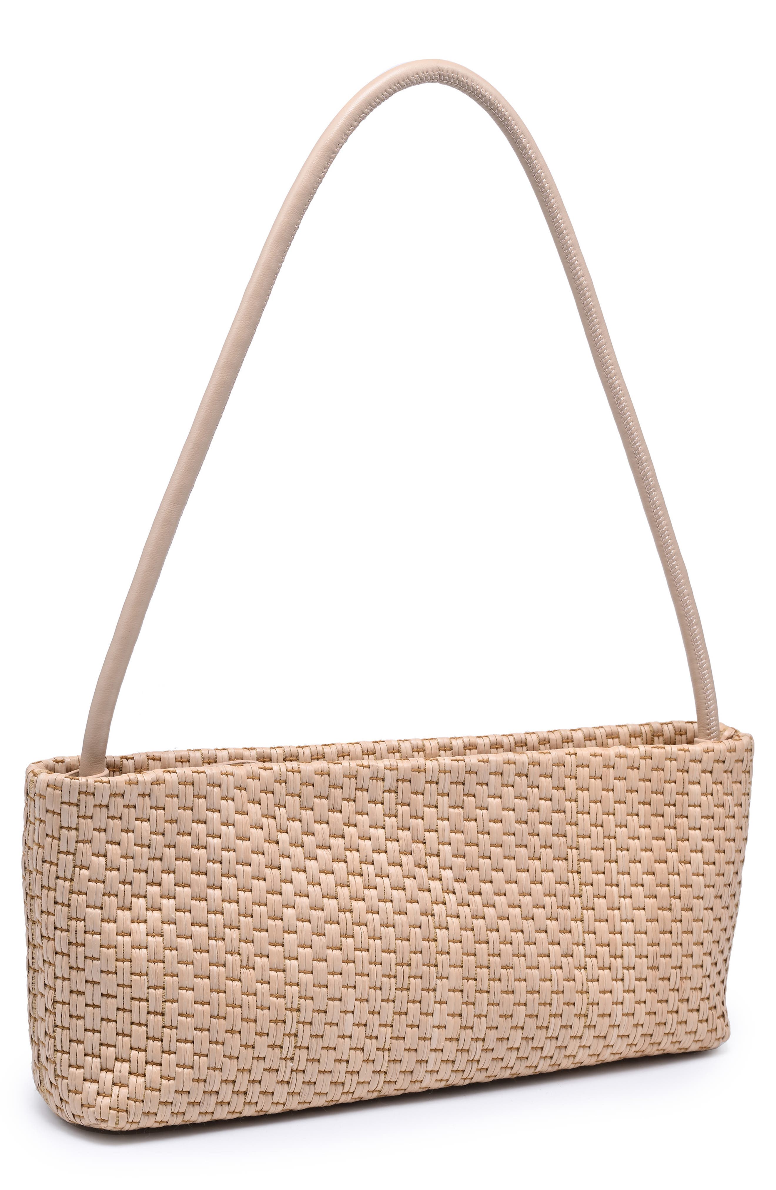 MODA LUXE Straw Shoulder Bag, Alternate, color, Natural