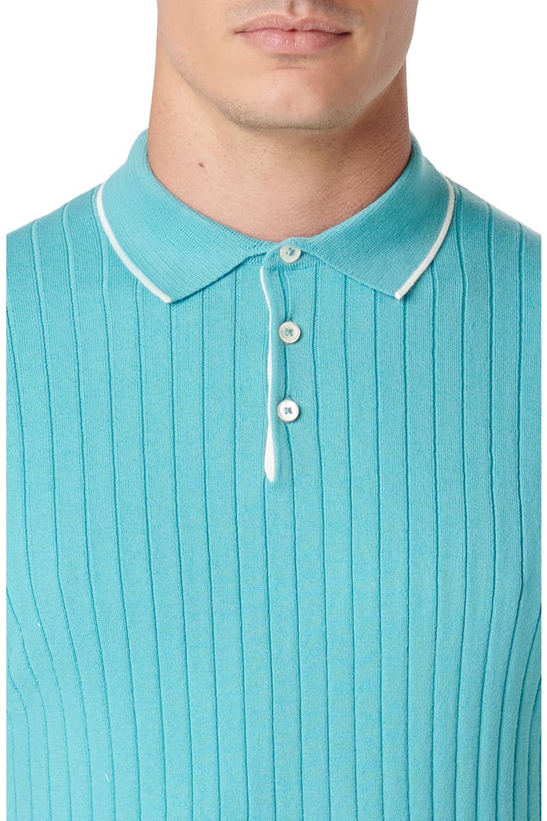 Rib Knit Polo, Alternate, color, JADE