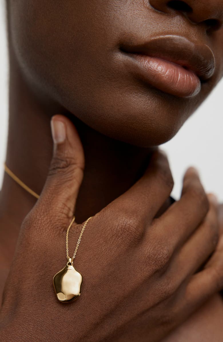 Monica Vinader Odyssey Locket, Alternate, color, 18K Gold Vermeil