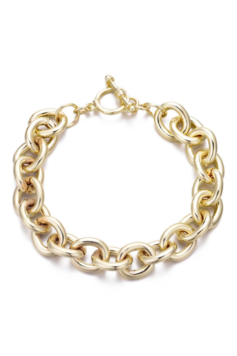 Chunky Oval Chain Bracelet, Main, color, GOLD