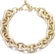 Adornia Chunky Oval Chain Bracelet