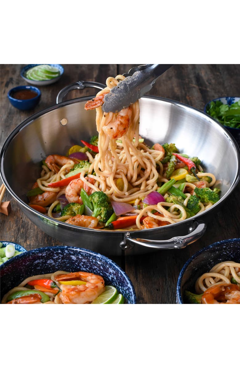 Hestan ProBond 14-Inch Wok with Lid, Alternate, color,