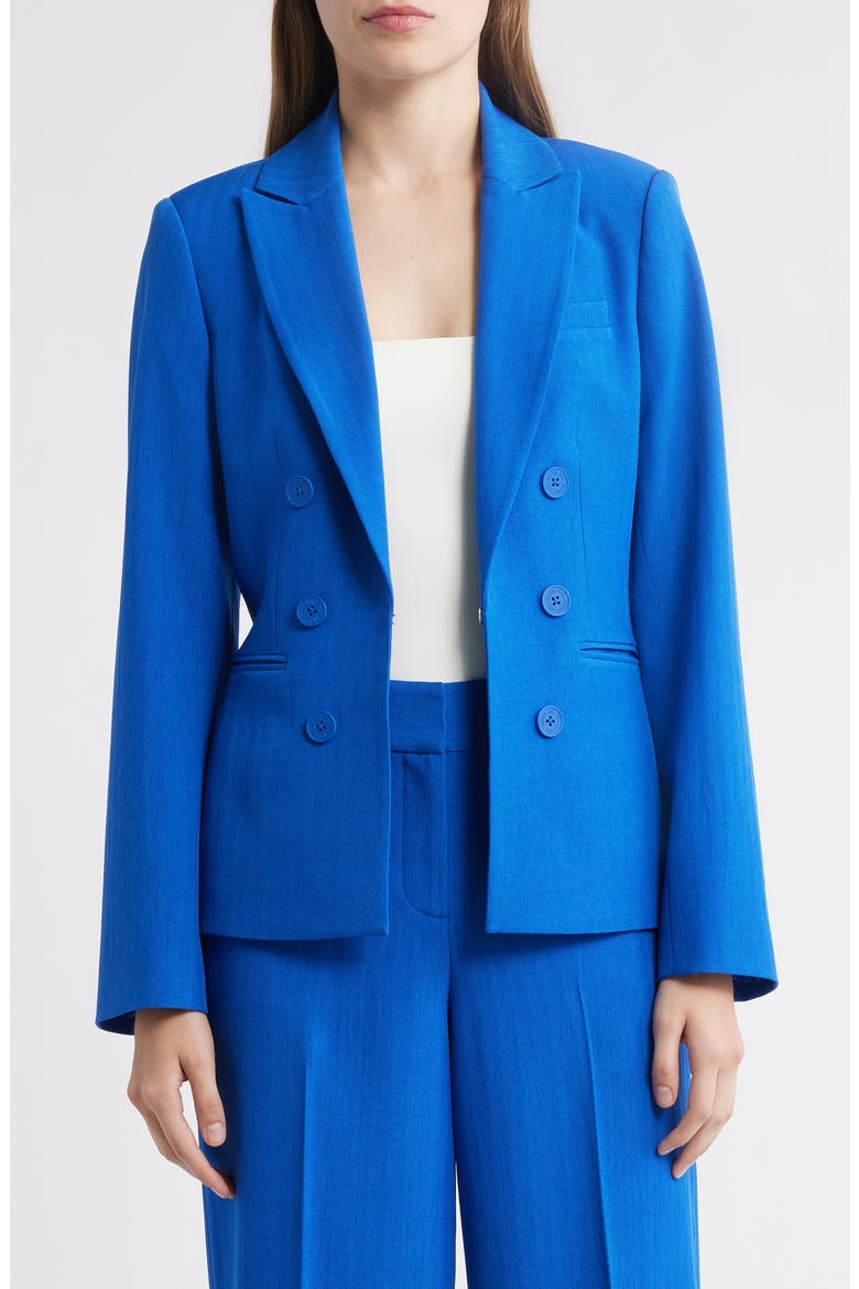 Faux Double Breasted Jacket, Main, color, NEW ROYAL