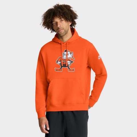 Men's Nike Orange Cleveland Browns Club Fleece Pullover Hoodie