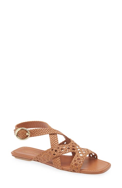 Stuart Weitzman Heel Sandals With Braided Straps And Open Toe In Hazel