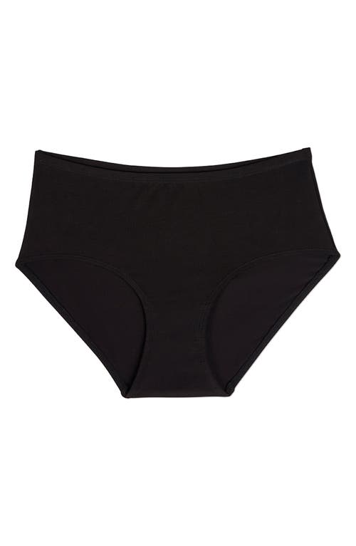 Memoi Stretch Modal 3-pack Briefs In Black