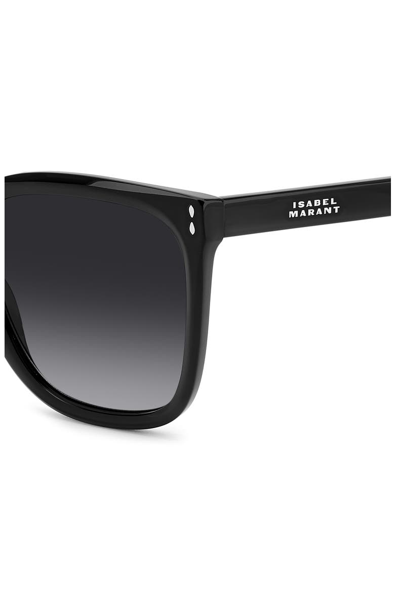 In Love 57mm Gradient Square Sunglasses, Alternate, color, BLACK/ GREY SHADED