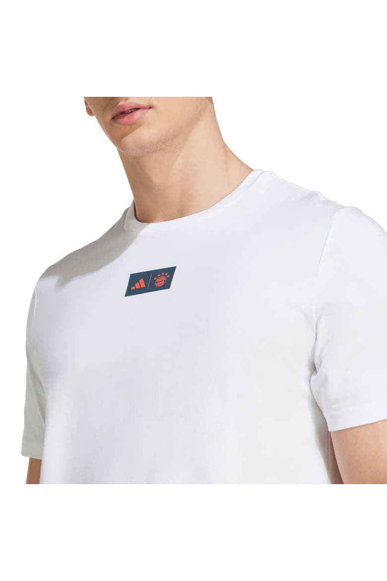 Men's adidas White Bayern Munich Jersey Hook T-Shirt, Alternate, color, White